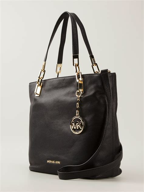 michael kors dome black shoulder|michael kors leather bag.